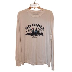 Vera Bradley Holiday So Chill White Long Sleeved T-Shirt Ladies Large Christmas